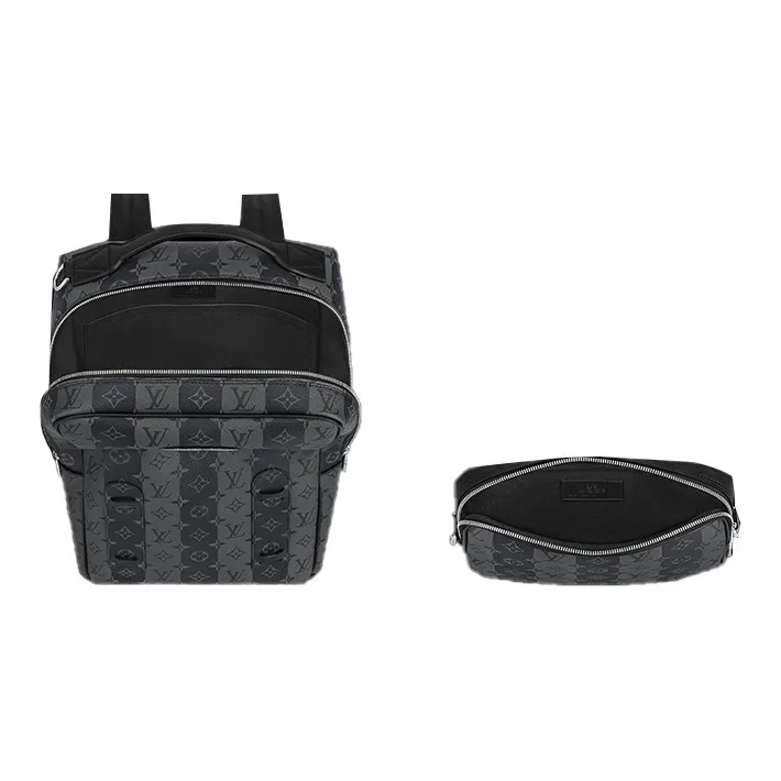 LOUIS VUITTON X Nigo Utilitary Backpack Monogram Stripes Eclipse-2