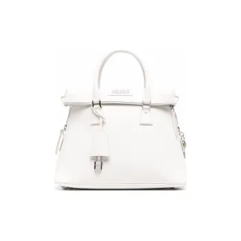Maison Margiela Leather 5AC Bag Handbag Women's White