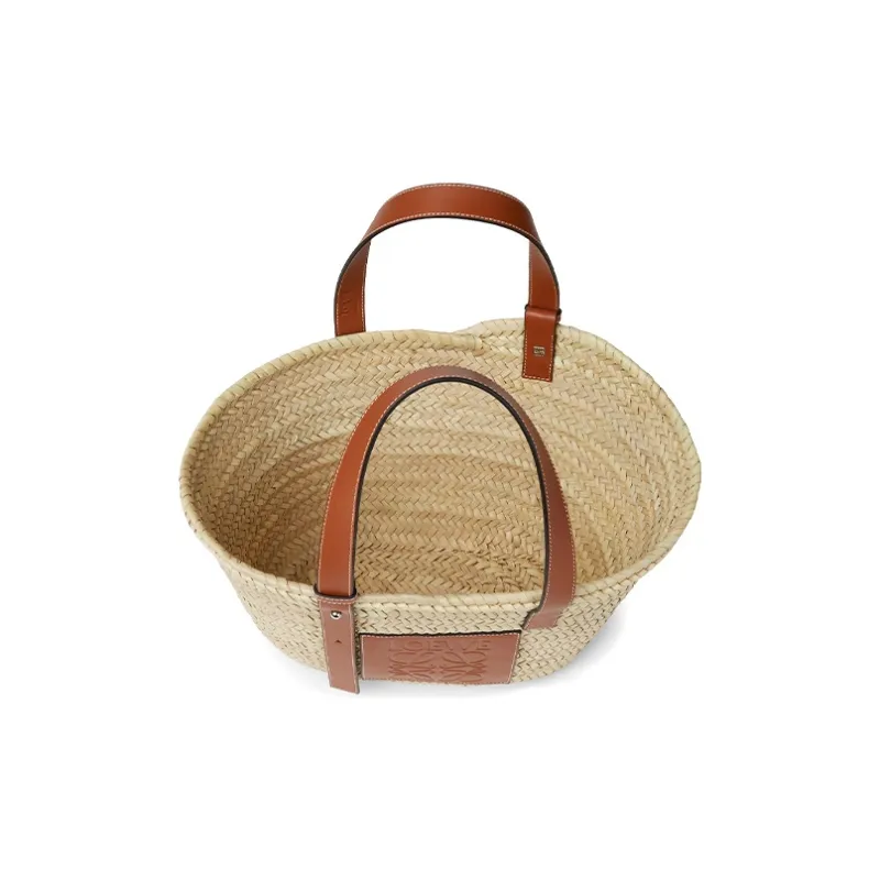 LOEWE Logo Patch Basket Bag-6