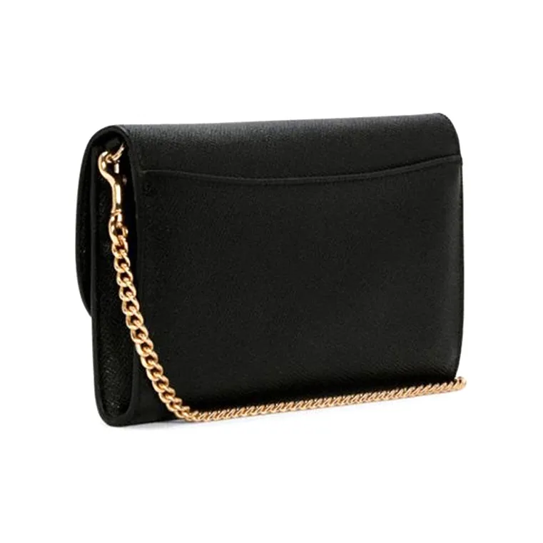 COACH Gemma Twill Leather Shoulder Bag Crossbody Bag Small Size Women's Black-1