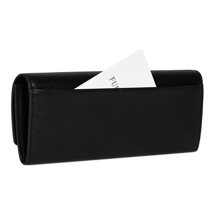 Furla 1927 Collection Leather Wallet Women's Black-2