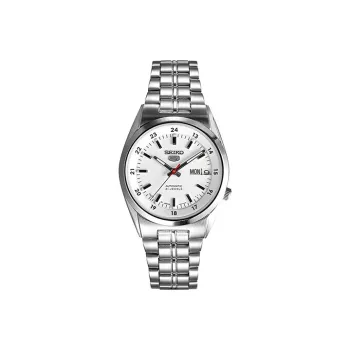 SEIKO Seiko5 Collection Automatic Mechanical Movement Stainless Steel Strap Watch Men's Watches White Dial