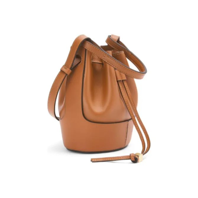 LOEWE Balloon NAPPA Cow Leather Balloon Bag, Bucket Bag, Handbag, Shoulder Bag, Crossbody Bag Mini Women's Brown-1