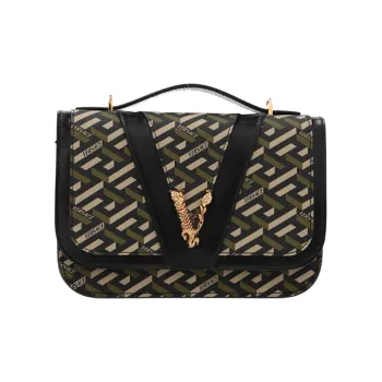 VERSACE Virtus Leather Shoulder Bag Crossbody Bag Regular Women's Multicolor