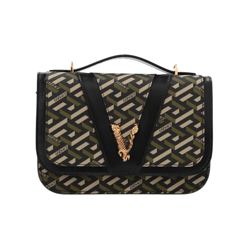 VERSACE Virtus Leather Shoulder Bag Crossbody Bag Regular Women's Multicolor-0