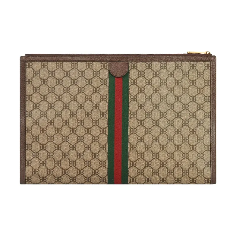 Balenciaga Coated Canvas Laptop Compartment Bag Women's Brown-1