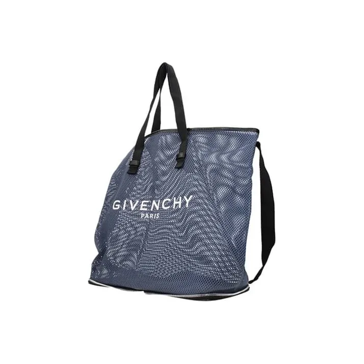 GIVENCHY Leather Textile Storage Travel Bag Regular Men's Blue Black-1
