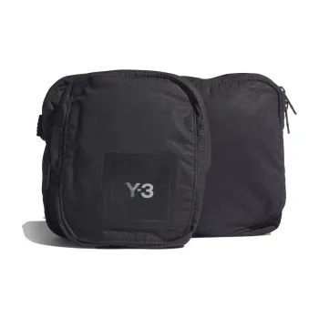 Y 3 Cotton Portable Crossbody Bag, Shoulder Bag Men's Black