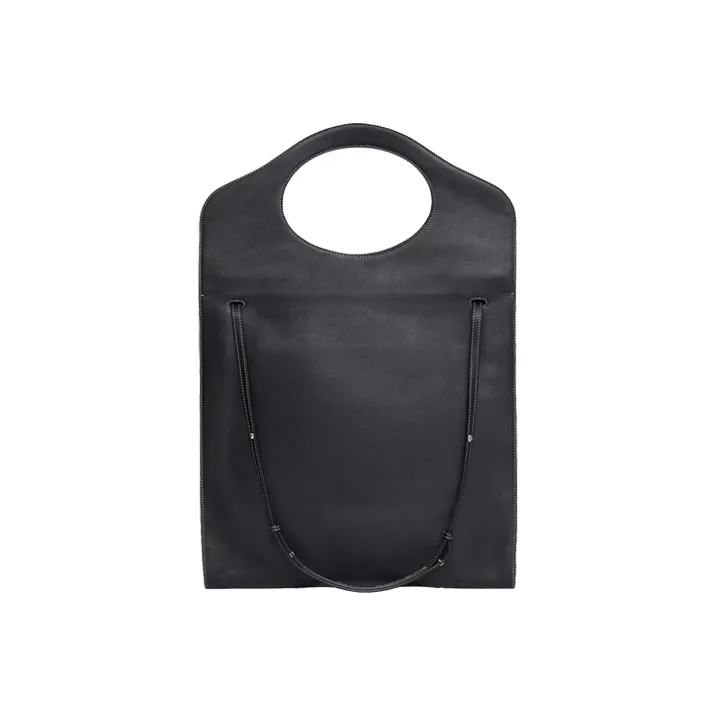 Burberry Pocket Bag Nylon Thread Small Leather Tote Portable Crossbody Bag Shoulder Bag Women's Black-4