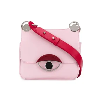 KENZO Cow Leather Handbag Shoulder Bag Crossbody Bag Women's Pink