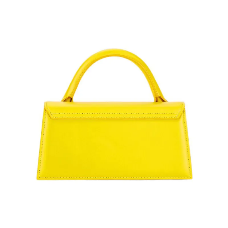 Jacquemus Leather Shoulder Bag, Handbag Women's Yellow-3
