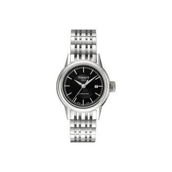 TISSOT Carlson Collection Mechanical Movement Women's Watch Watch 30mm Black Dial T085.207.11.051.00