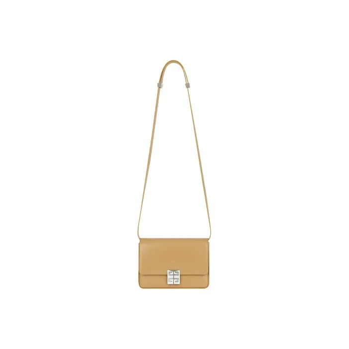 GIVENCHY 4G Cow Leather Shoulder Bag Crossbody Bag Medium Size Women's Beige-2