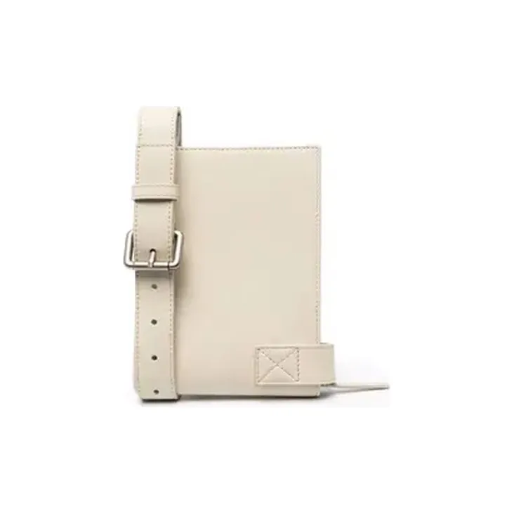 Jacquemus Leather Messenger Bag One Shoulder Sling Bag Men's Light Brown-1