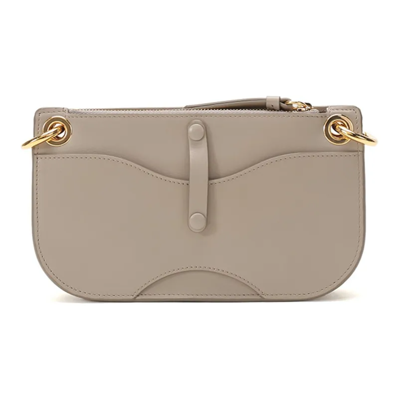 Chloe Chloé Bags Cow Leather Crossbody Bag, Shoulder Bag Women's Sand Gray-3