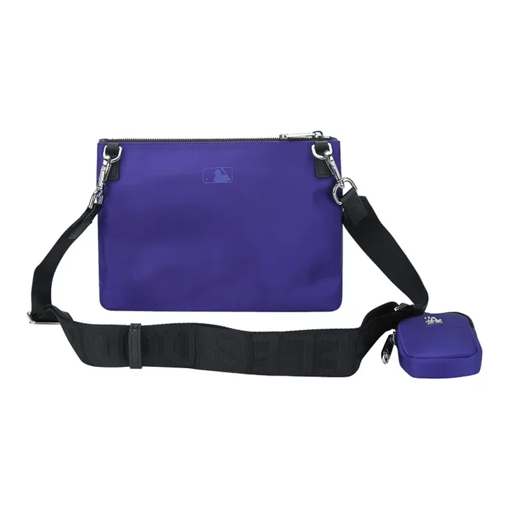 MLB Nylon Crossbody Bag Regular Unisex Purple-2