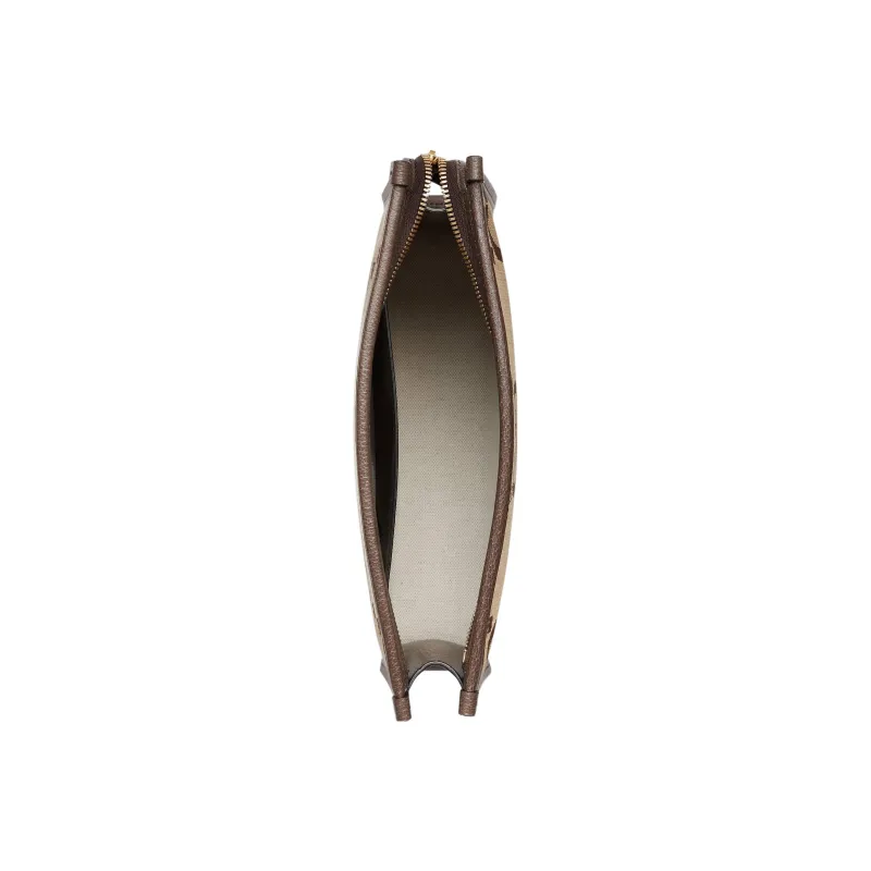 GUCCI Canvas Clutch Regular Men's Beige Brown-2