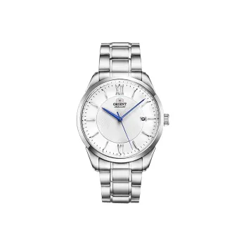 ORIENT Automatic Mechanical Movement Stainless Steel Watchband Watch 40.8mm Men's Watches White Dial RA AC0015S10D