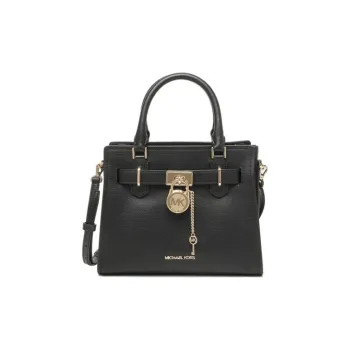 MICHAEL KORS Nouveau Hamilton Leather Shoulder Bag, Crossbody Bag, Handbag Regular Women's Black