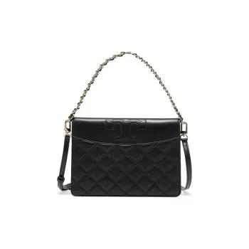 TORY BURCH Cow Leather One Shoulder Handbag Women's Black