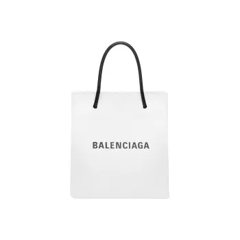 Balenciaga Cow Leather Tote Bag Shopping Bag Extra Small Women's White
