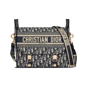DIOR DiorCamp Fabric Messenger Bag Box Bag Handbag Crossbody Bag Shoulder Bag Women's Blue