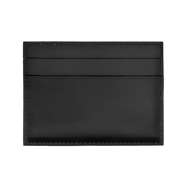 Balenciaga Neo Classic Cow Leather Card Clip Card Holder Women's Black-1
