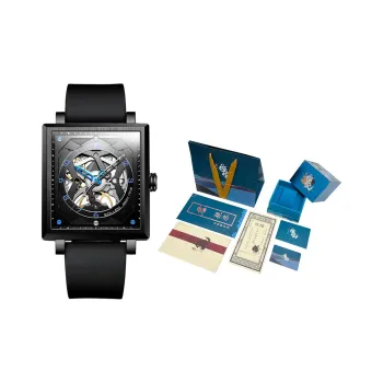 SOLLEN Window Flower Artistic Collection Automatic Mechanical Movement Watch Men's Watches Cut Out Dial SL205