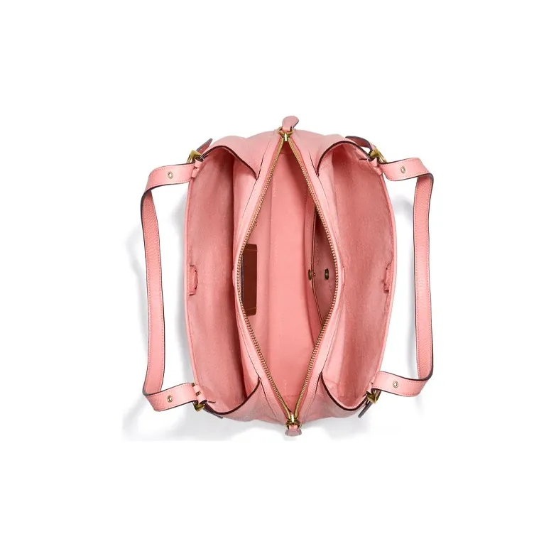 COACH Lori Pebbled Leather Handbag, Shoulder Bag Large Size Women's Candy Pink-3