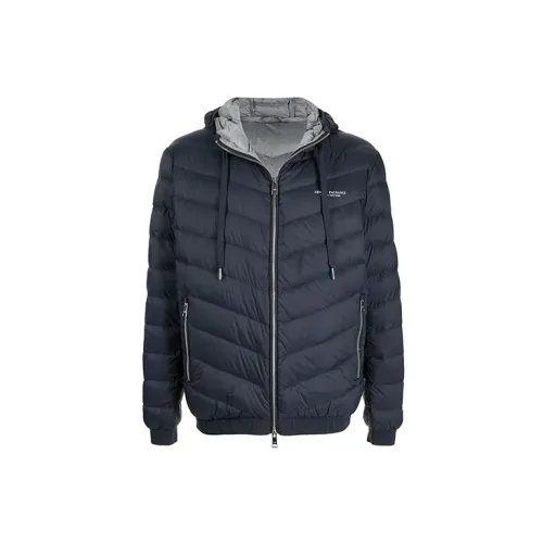 ARMANI EXCHANGE Puffer Jackets Men Navy Blue