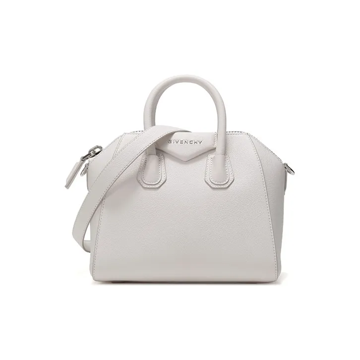Givenchy Antigona Sheepskin Crossbody Handbag Mini Women's White-0