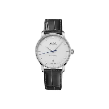 MIDO Baroncelli Automatic Mechanical Movement Men's Watches Watch 39mm White Dial Stainless Steel Watch Case