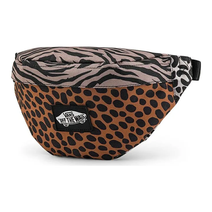 Vans Polyester Fanny Pack Regular Unisex Animal Print Patchwork Zebra Print Leopard Cow Print-1