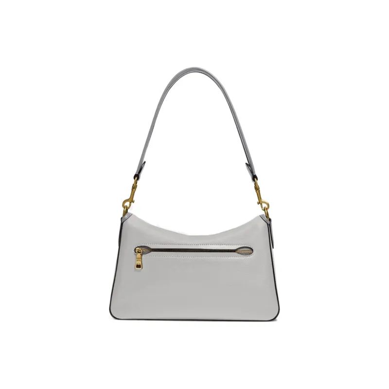 COACH Tabby Leather Handbag, Crossbody Bag, Shoulder Bag Women's Light Gray-2