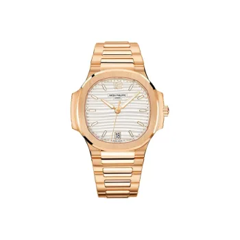 PATEK PHILIPPE Sporty Elegant NAUTILUS Series Nautilus Automatic Mechanical Movement Women's Watch 35.2mm White Dial