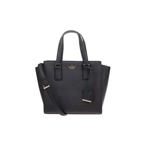 Kate Spade Cow Leather Ear Bag, One Shoulder Handbag Women's Black