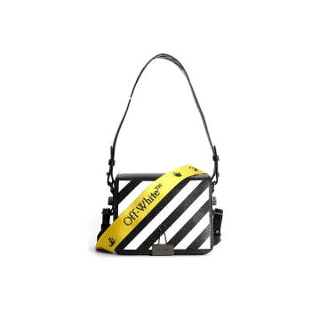 OFF WHITE Diag FW20 Binder Clip Bag Mini Black/White