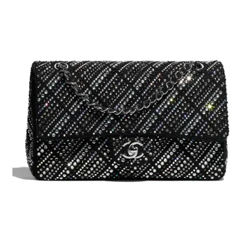 CHANEL Classic Flap CF Fashion Versatile Chain Shoulder Bag Crossbody Bag Mini Women's Black