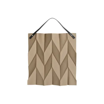 ISSEY MIYAKE Finnish Iittala Collaboration Polyester Shopping Bag, One Shoulder Handbag Tubas Women's Khaki