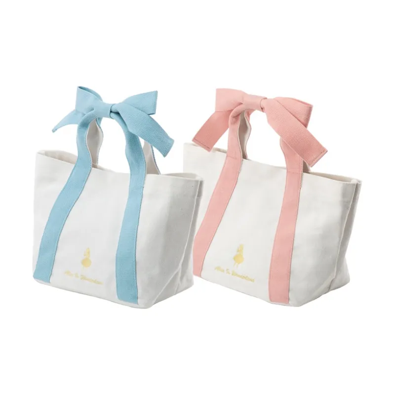 Disney Canvas Canvas Bag Handbags Women's Princess Pink+Light Blue Set Of Two-2
