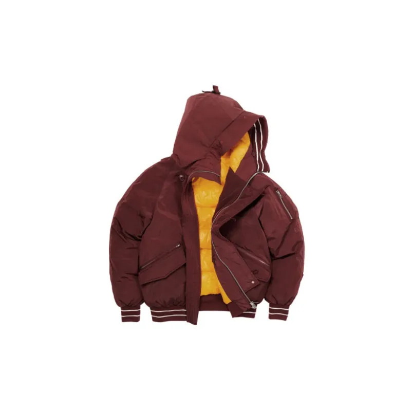 PALACE ULTIMO Series Parka Coats Unisex Burgundy-4