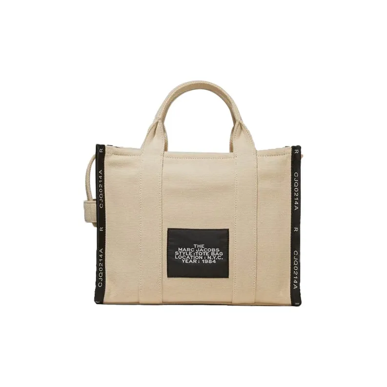 MARC JACOBS The Jacquard Tote Bag Medium Warm Sand-2