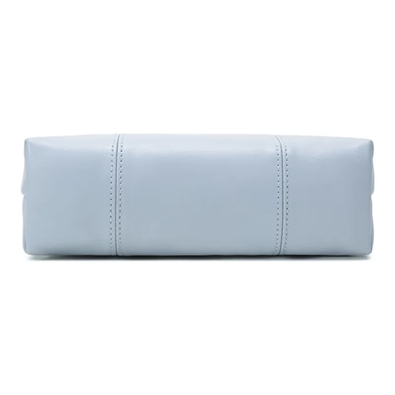 LONGCHAMP Sheepskin Crossbody Bag Women's Sky Blue-4