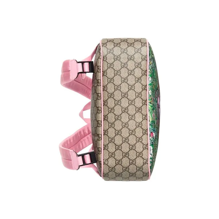 GUCCI Collaboration Canvas Backpack Kids' Ebony/Pink-5