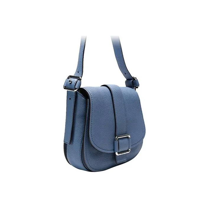 MICHAEL KORS MICHAEL KORS Luggage Collection Cow Leather Shoulder Bag Crossbody Bag Large Size Women's Blue-3