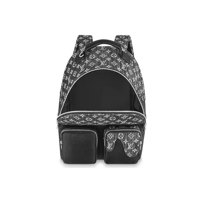 LOUIS VUITTON X Nigo Backpack Multipocket Monogram Black-3