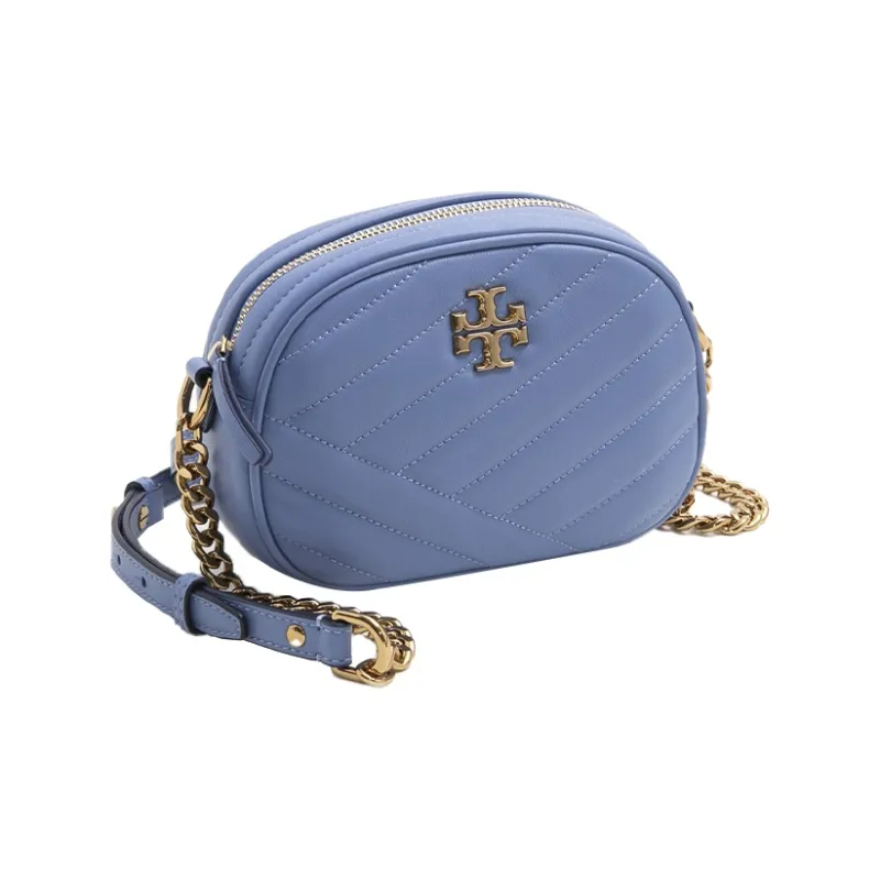 TORY BURCH Kira Lambskin Camera Bags Crossbody Bag Shoulder Bag Small Size Women's Pink Blue-2