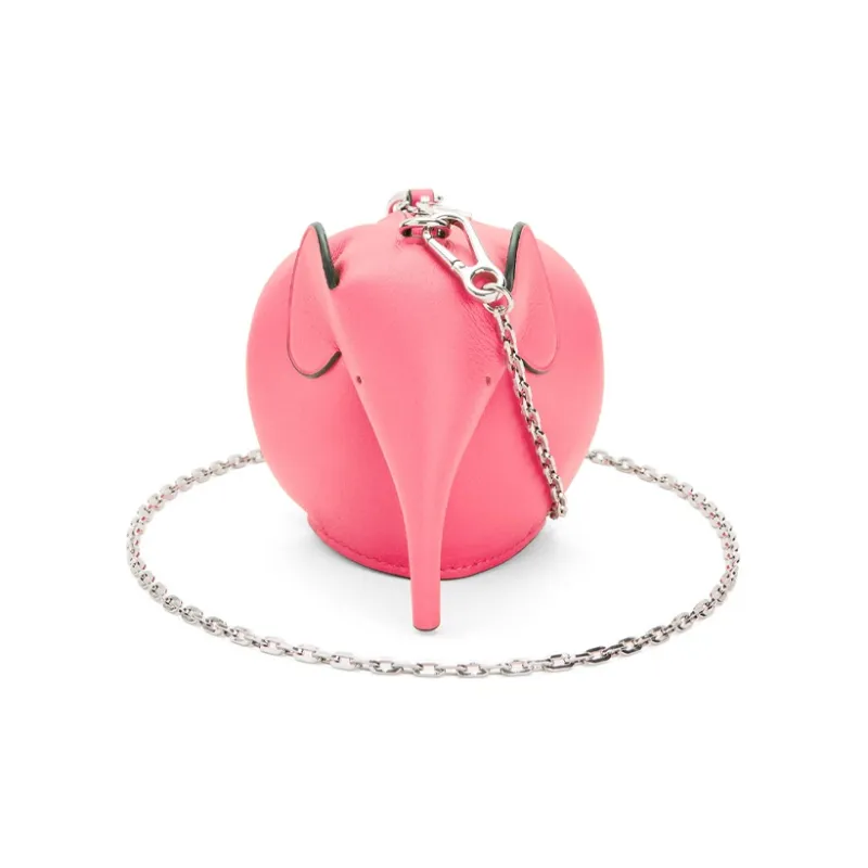 LOEWE Cow Leather Small Elephant Bag Shoulder Bag Crossbody Bag Women's Pink-0