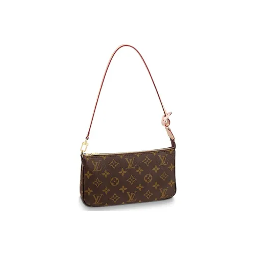 Louis Vuitton Pochette Accessories Monogram Women Handbag Brown