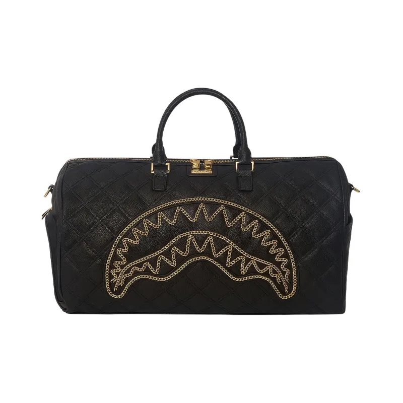 SPRAYGROUND Leather Travel Bag Regular Men's Black-0